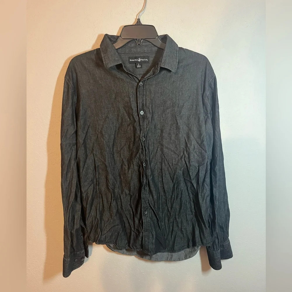 Men’s Beverley Hills Polo Club Button Up Size L